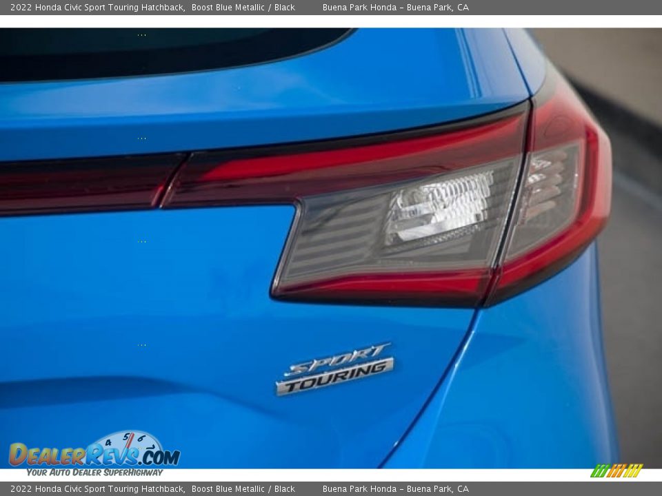 2022 Honda Civic Sport Touring Hatchback Boost Blue Metallic / Black Photo #7