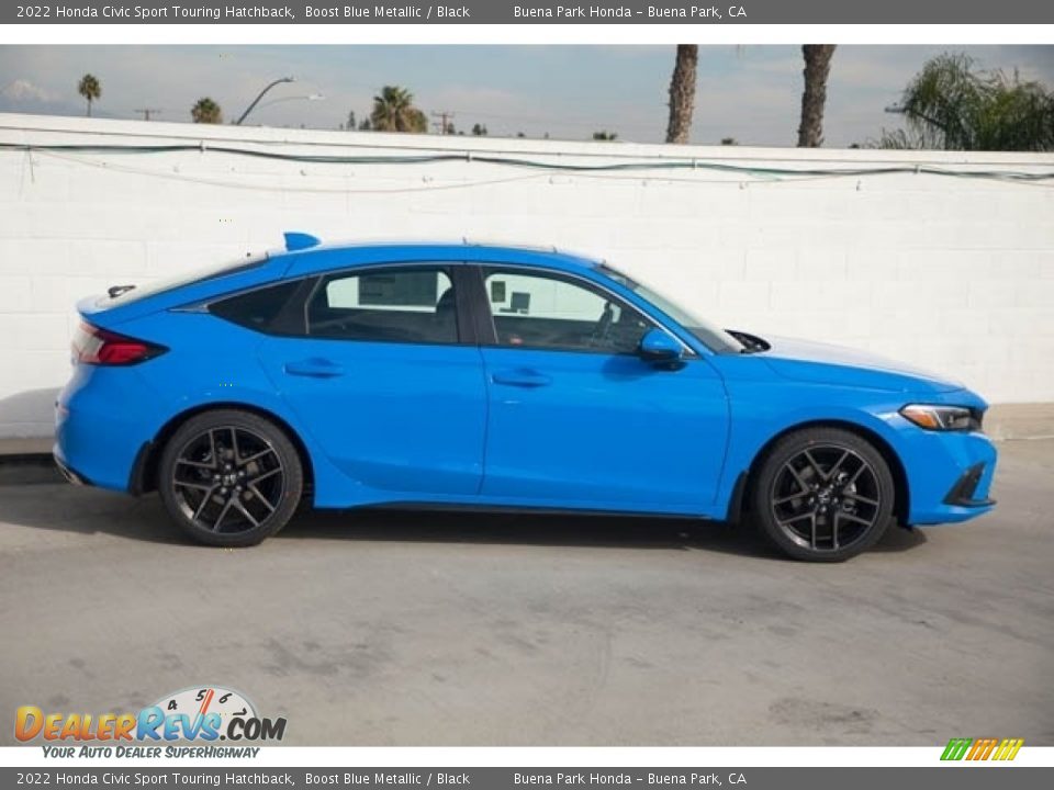 Boost Blue Metallic 2022 Honda Civic Sport Touring Hatchback Photo #8