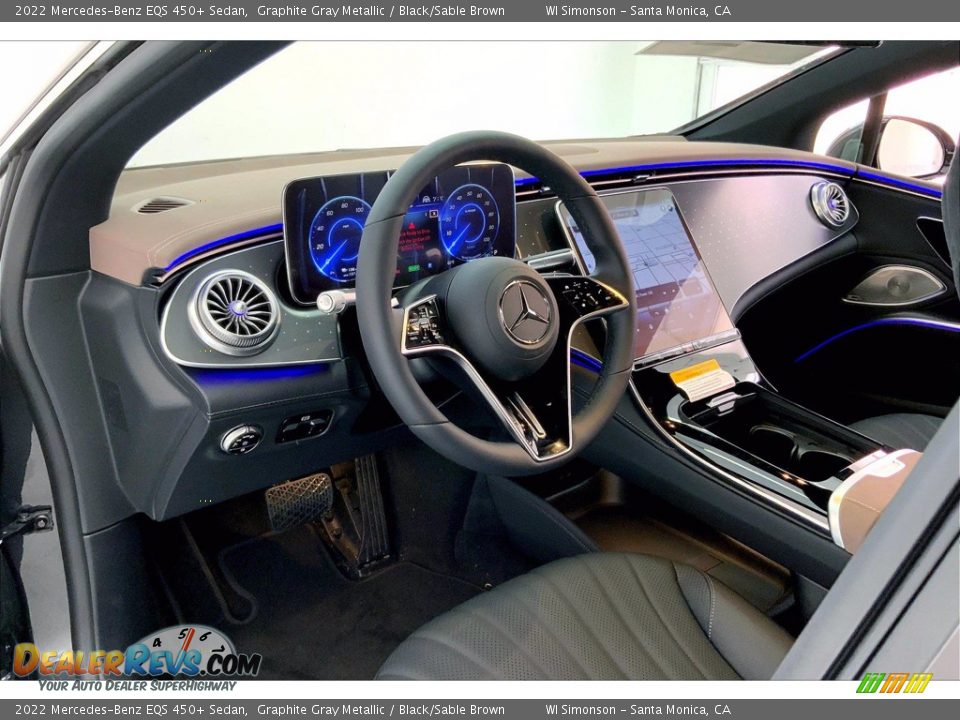 Dashboard of 2022 Mercedes-Benz EQS 450+ Sedan Photo #4