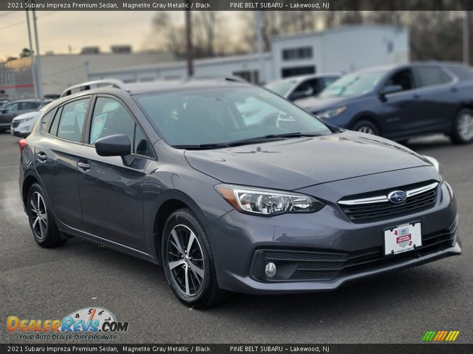 2021 Subaru Impreza Premium Sedan Magnetite Gray Metallic / Black Photo #14