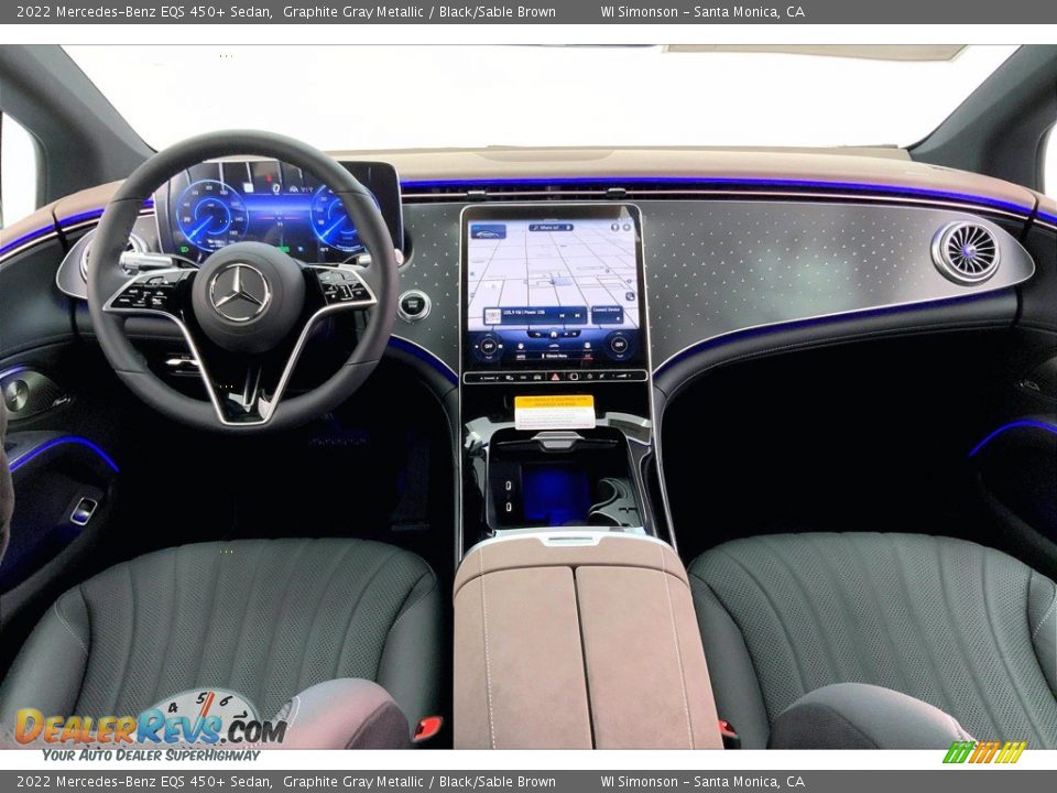 Dashboard of 2022 Mercedes-Benz EQS 450+ Sedan Photo #6