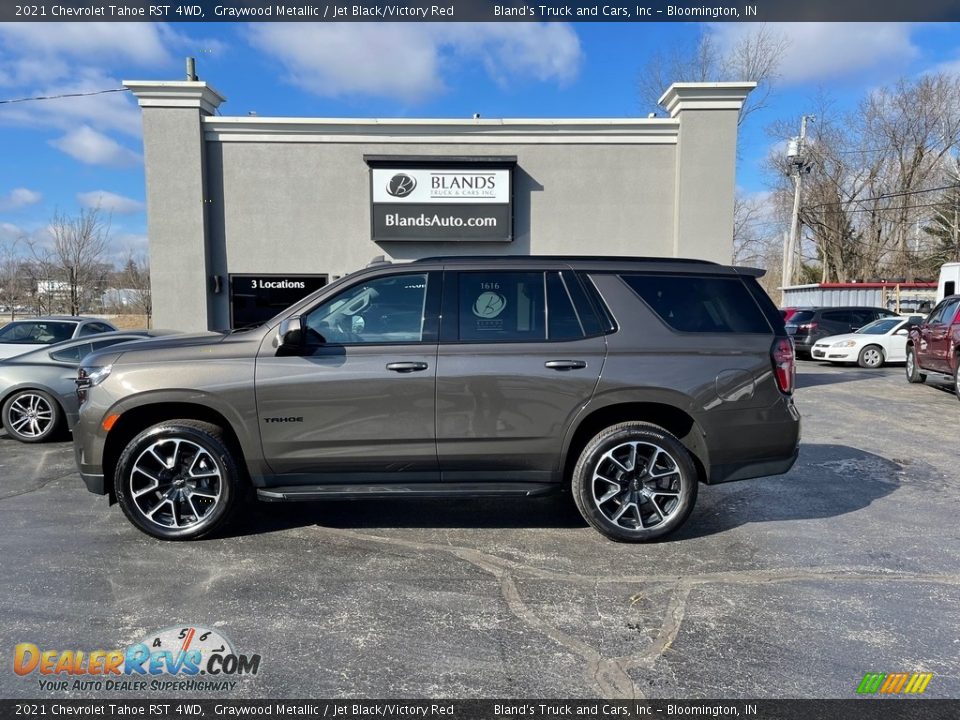 2021 Chevrolet Tahoe RST 4WD Graywood Metallic / Jet Black/Victory Red Photo #1