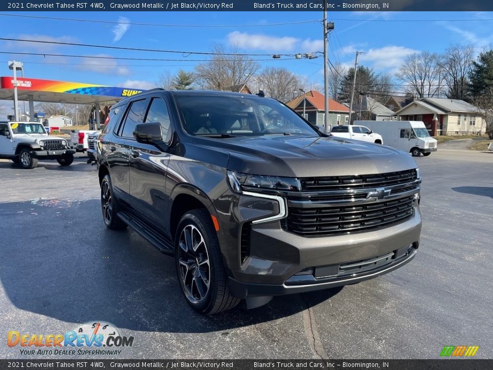 2021 Chevrolet Tahoe RST 4WD Graywood Metallic / Jet Black/Victory Red Photo #5