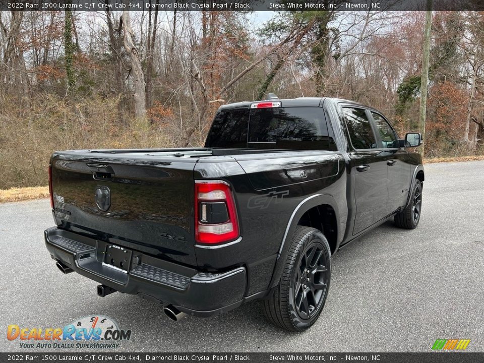 2022 Ram 1500 Laramie G/T Crew Cab 4x4 Diamond Black Crystal Pearl / Black Photo #7