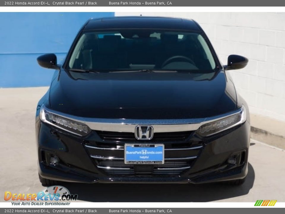 2022 Honda Accord EX-L Crystal Black Pearl / Black Photo #3