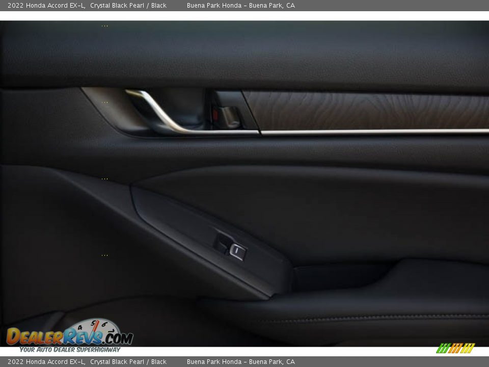 2022 Honda Accord EX-L Crystal Black Pearl / Black Photo #36