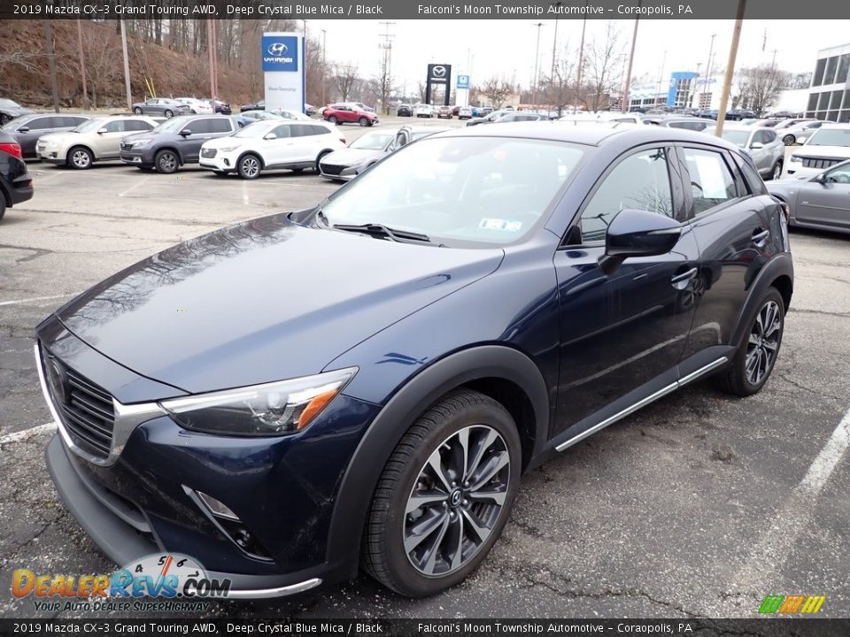 2019 Mazda CX-3 Grand Touring AWD Deep Crystal Blue Mica / Black Photo #1