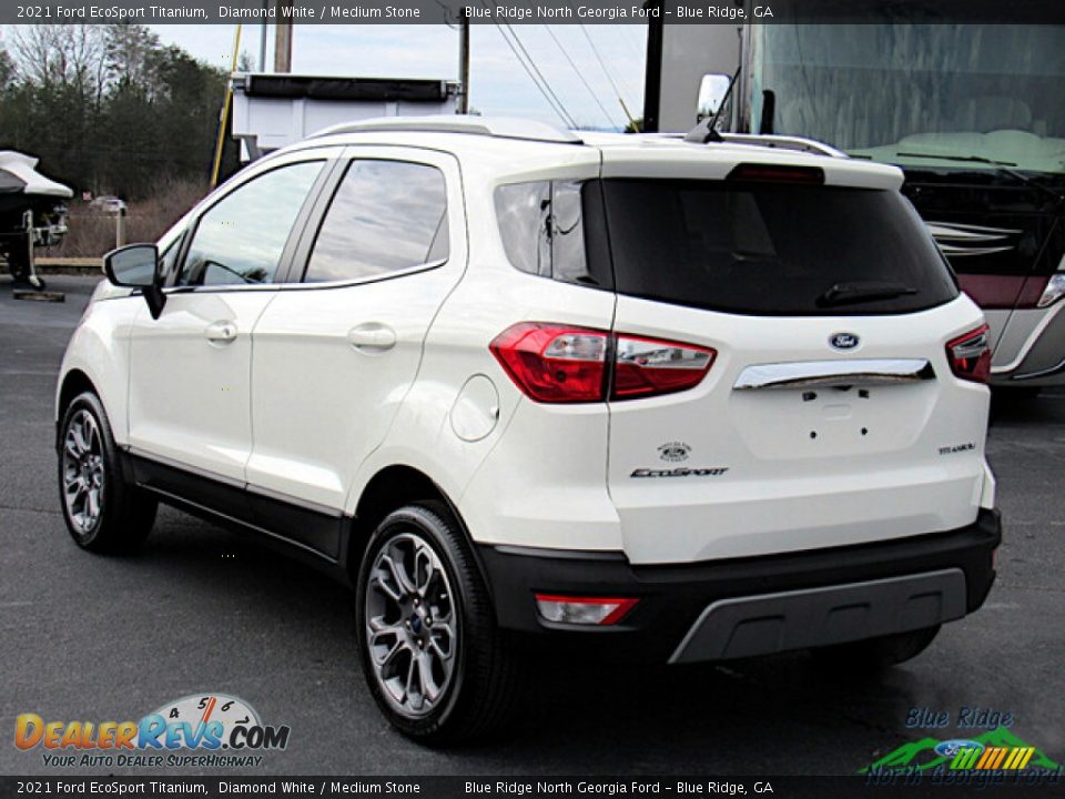 2021 Ford EcoSport Titanium Diamond White / Medium Stone Photo #3