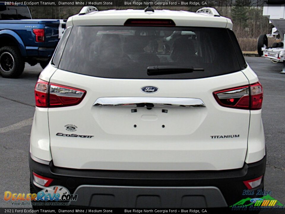 2021 Ford EcoSport Titanium Diamond White / Medium Stone Photo #4