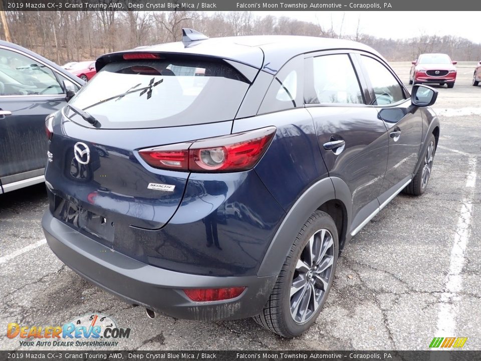 2019 Mazda CX-3 Grand Touring AWD Deep Crystal Blue Mica / Black Photo #4