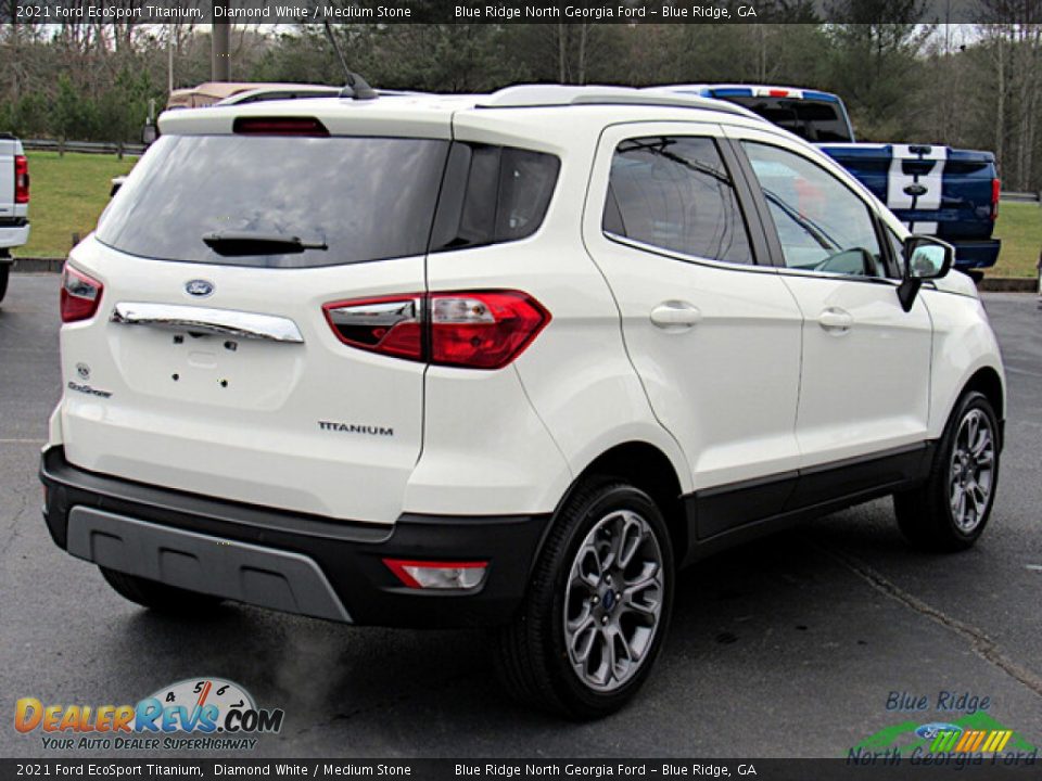 2021 Ford EcoSport Titanium Diamond White / Medium Stone Photo #5