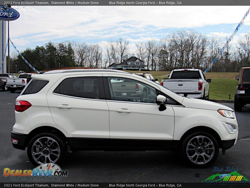 2021 Ford EcoSport Titanium Diamond White / Medium Stone Photo #6