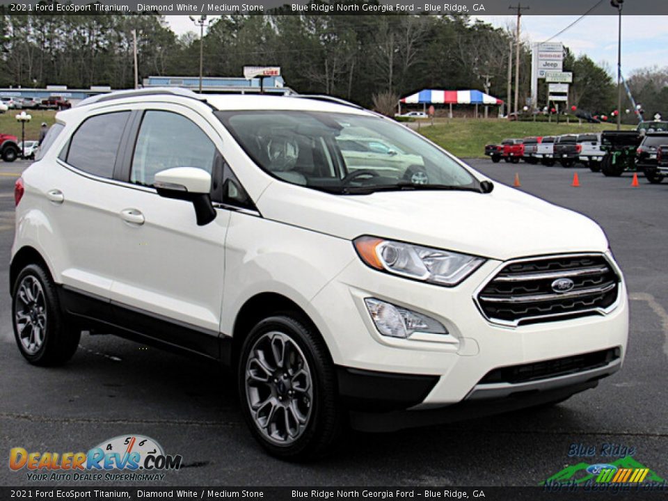 2021 Ford EcoSport Titanium Diamond White / Medium Stone Photo #7