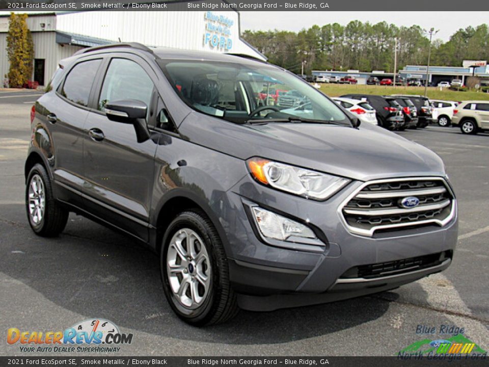 2021 Ford EcoSport SE Smoke Metallic / Ebony Black Photo #7