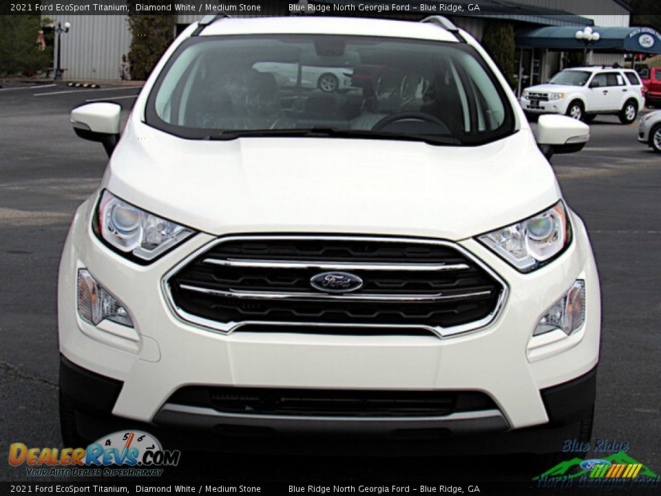 2021 Ford EcoSport Titanium Diamond White / Medium Stone Photo #8