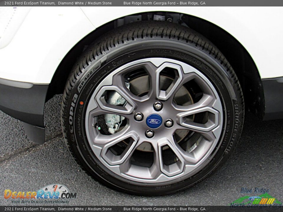 2021 Ford EcoSport Titanium Diamond White / Medium Stone Photo #9