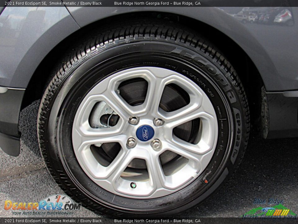 2021 Ford EcoSport SE Smoke Metallic / Ebony Black Photo #9