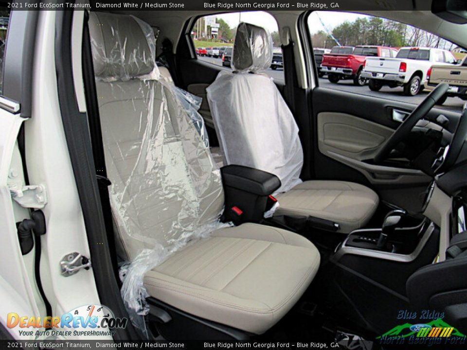 2021 Ford EcoSport Titanium Diamond White / Medium Stone Photo #11