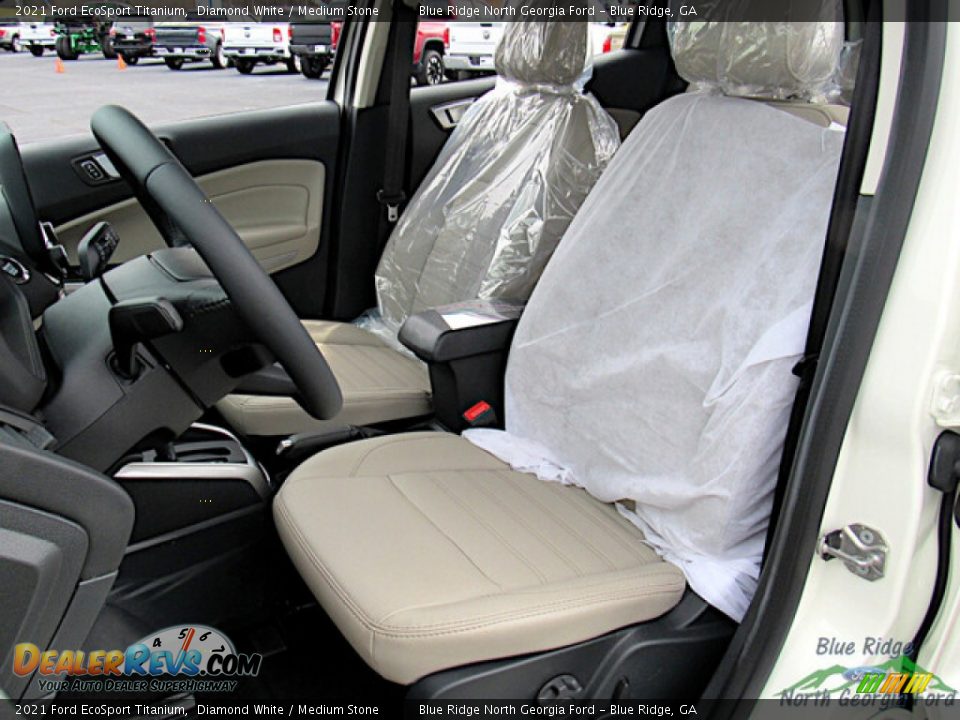 2021 Ford EcoSport Titanium Diamond White / Medium Stone Photo #15