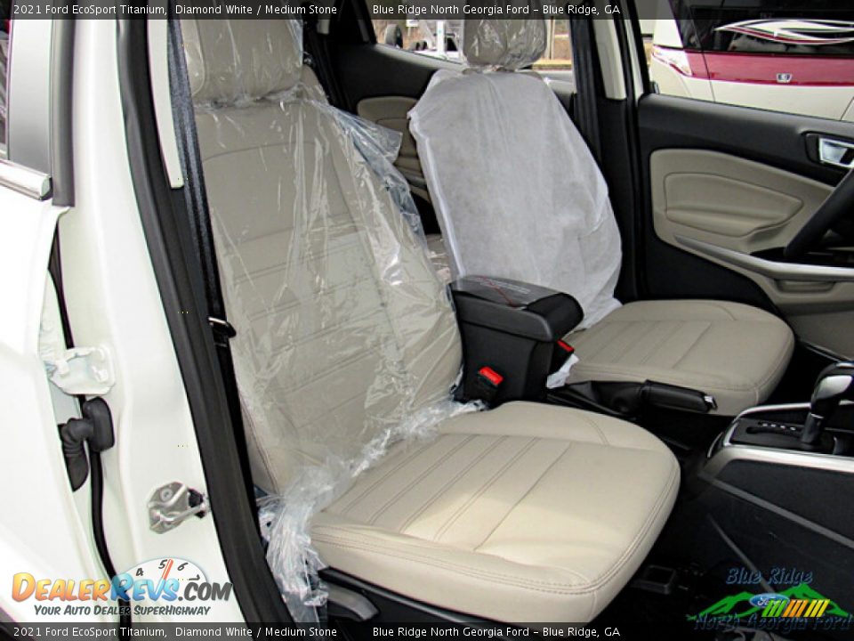 2021 Ford EcoSport Titanium Diamond White / Medium Stone Photo #16