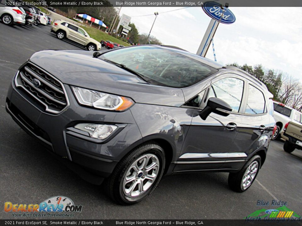 2021 Ford EcoSport SE Smoke Metallic / Ebony Black Photo #25