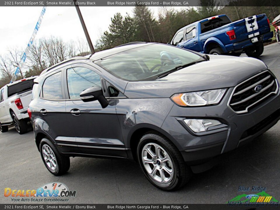 2021 Ford EcoSport SE Smoke Metallic / Ebony Black Photo #26