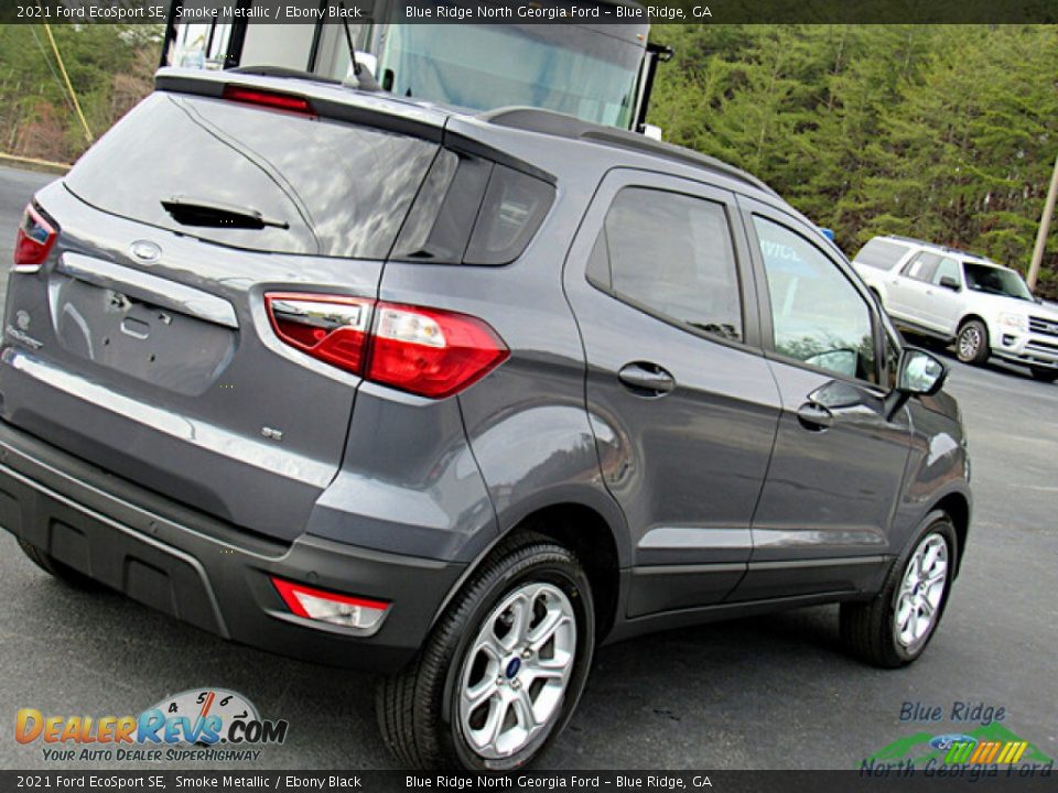 2021 Ford EcoSport SE Smoke Metallic / Ebony Black Photo #27