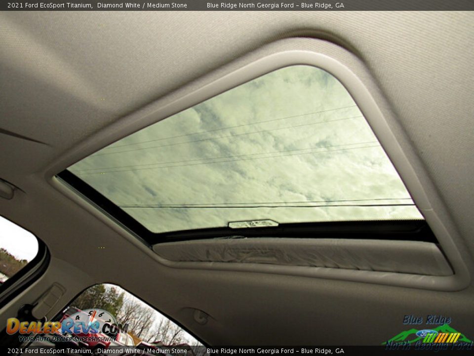 2021 Ford EcoSport Titanium Diamond White / Medium Stone Photo #28