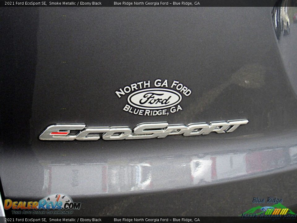 2021 Ford EcoSport SE Smoke Metallic / Ebony Black Photo #29