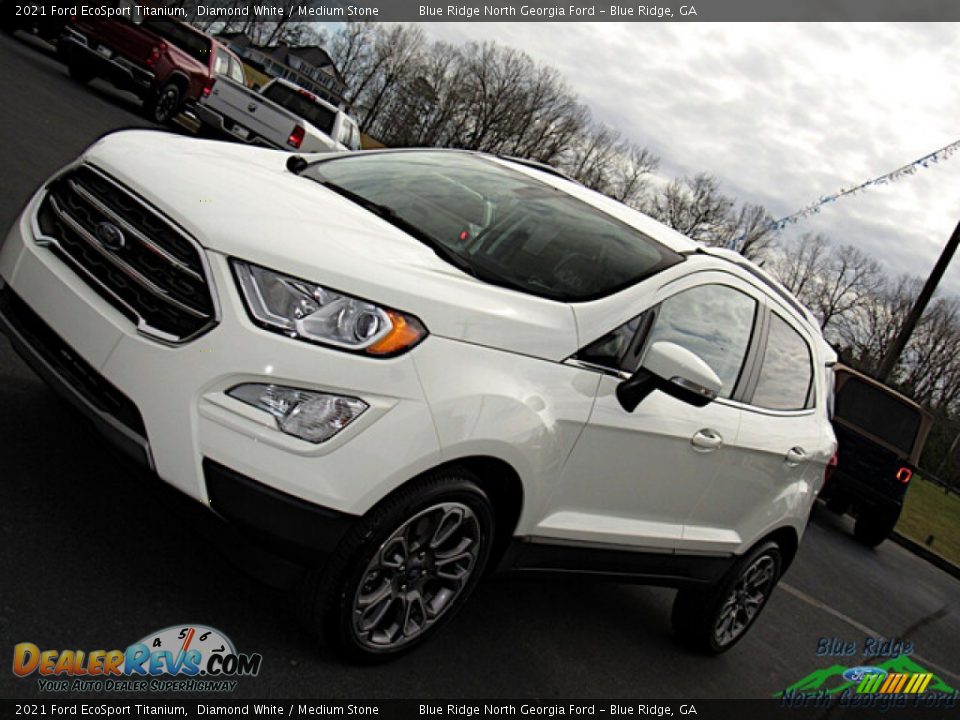 2021 Ford EcoSport Titanium Diamond White / Medium Stone Photo #29