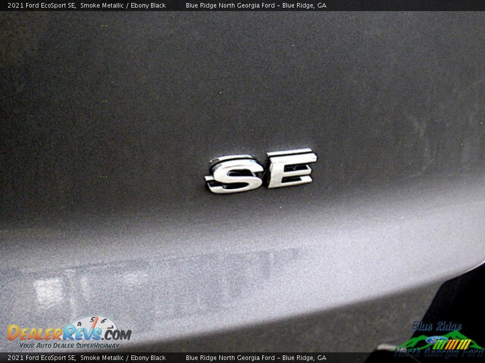 2021 Ford EcoSport SE Smoke Metallic / Ebony Black Photo #30