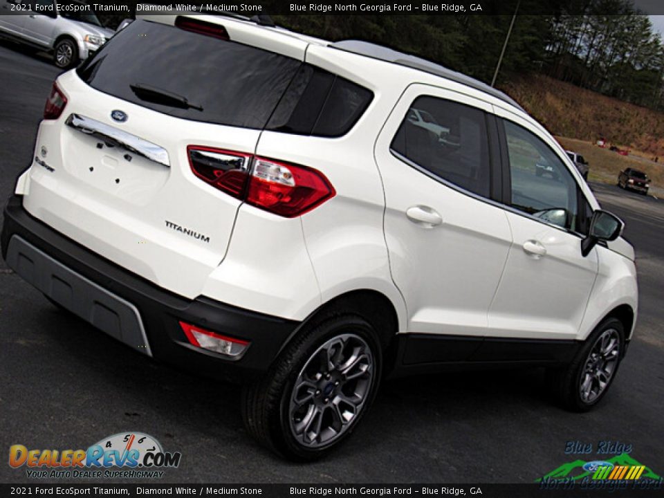 2021 Ford EcoSport Titanium Diamond White / Medium Stone Photo #31