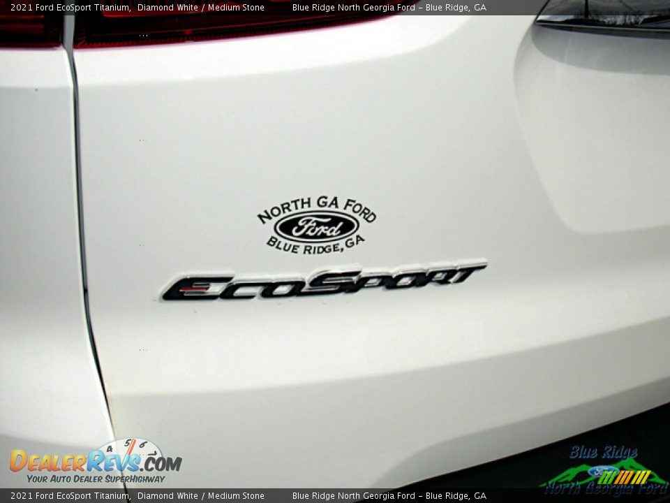 2021 Ford EcoSport Titanium Diamond White / Medium Stone Photo #33