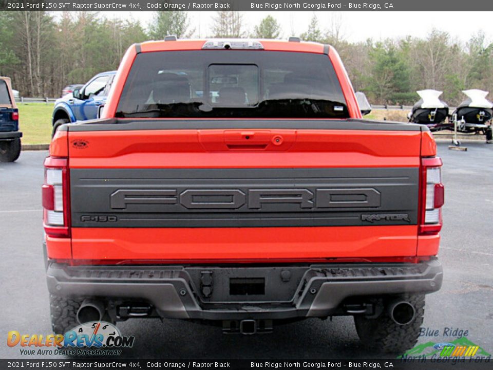 2021 Ford F150 SVT Raptor SuperCrew 4x4 Code Orange / Raptor Black Photo #4