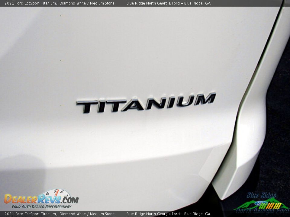 2021 Ford EcoSport Titanium Diamond White / Medium Stone Photo #34