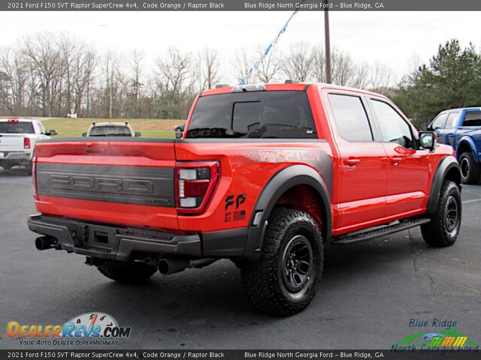 2021 Ford F150 SVT Raptor SuperCrew 4x4 Code Orange / Raptor Black Photo #5