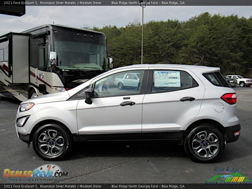 2021 Ford EcoSport S Moondust Silver Metallic / Medium Stone Photo #2