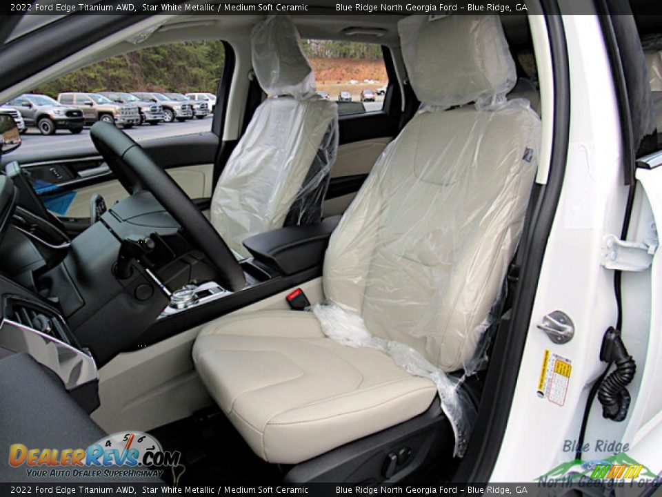 Medium Soft Ceramic Interior - 2022 Ford Edge Titanium AWD Photo #11