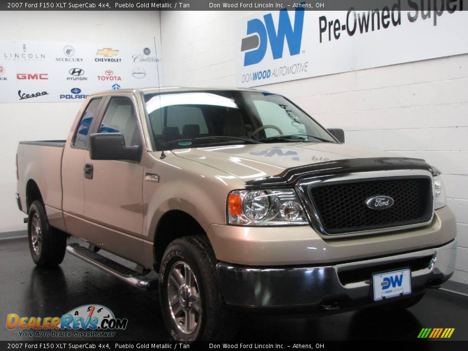 2007 Ford F150 XLT SuperCab 4x4 Pueblo Gold Metallic / Tan Photo #1