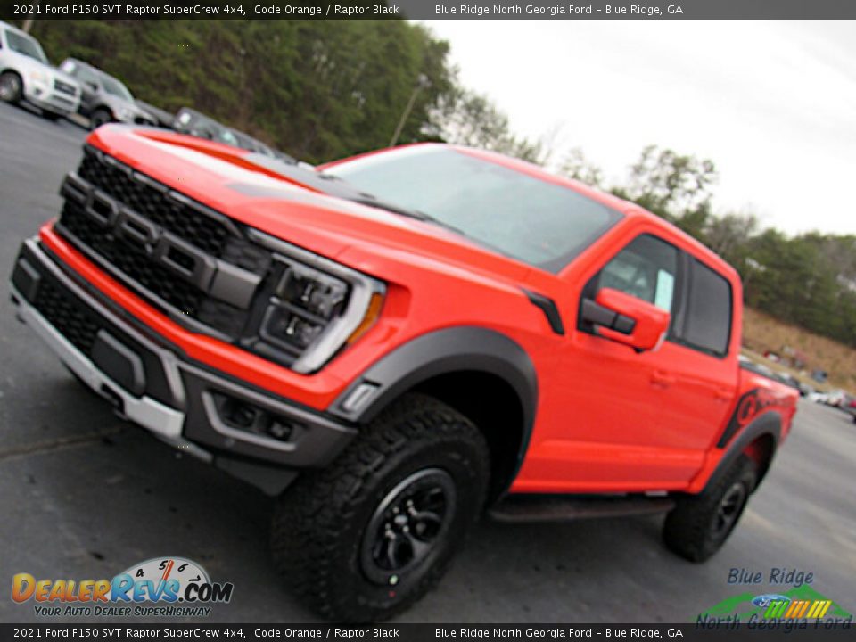 2021 Ford F150 SVT Raptor SuperCrew 4x4 Code Orange / Raptor Black Photo #28