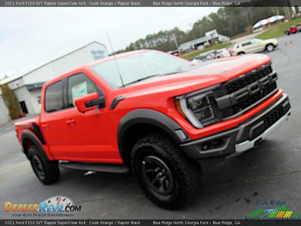 2021 Ford F150 SVT Raptor SuperCrew 4x4 Code Orange / Raptor Black Photo #29