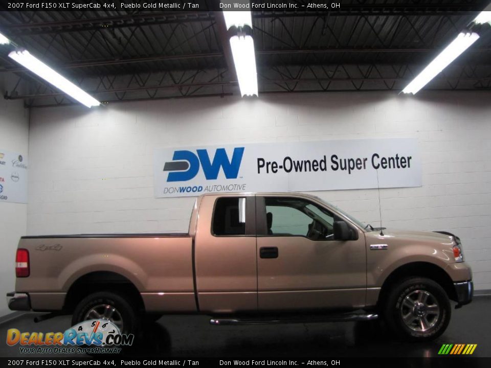 2007 Ford F150 XLT SuperCab 4x4 Pueblo Gold Metallic / Tan Photo #4