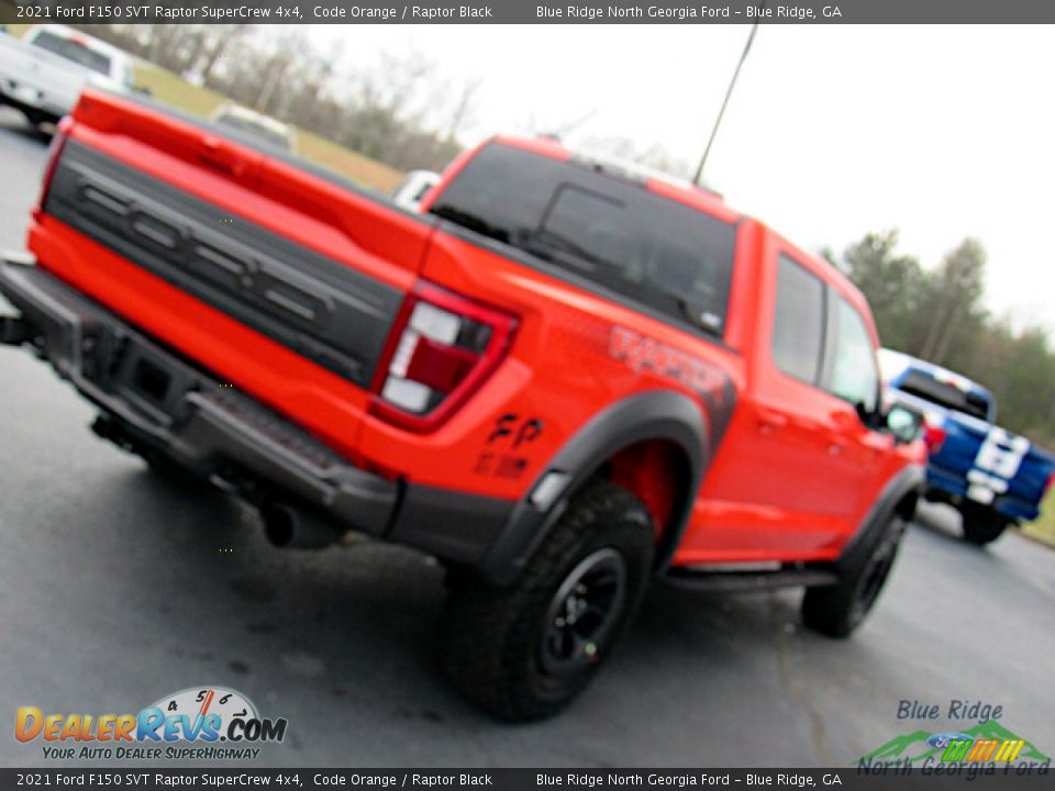 2021 Ford F150 SVT Raptor SuperCrew 4x4 Code Orange / Raptor Black Photo #30