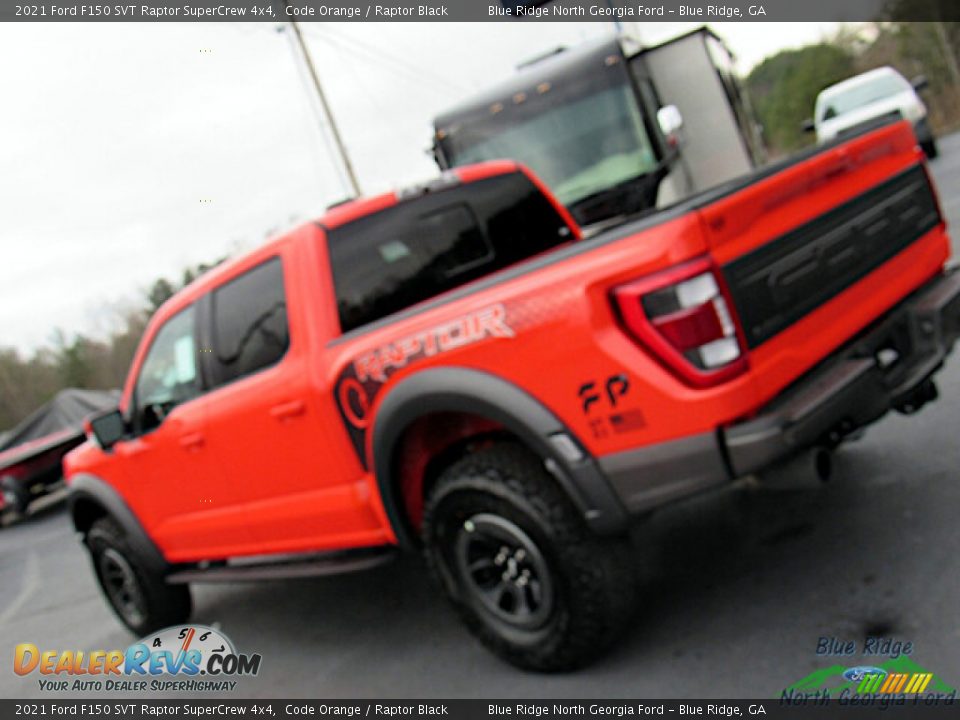 2021 Ford F150 SVT Raptor SuperCrew 4x4 Code Orange / Raptor Black Photo #31