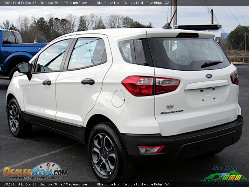 2021 Ford EcoSport S Diamond White / Medium Stone Photo #3