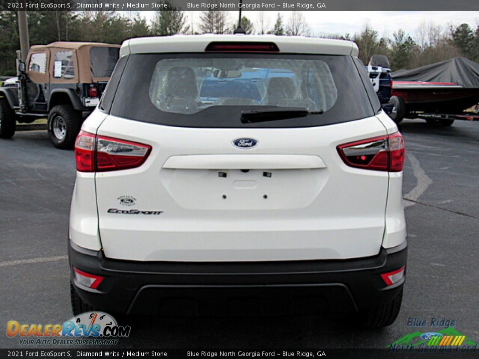 2021 Ford EcoSport S Diamond White / Medium Stone Photo #4