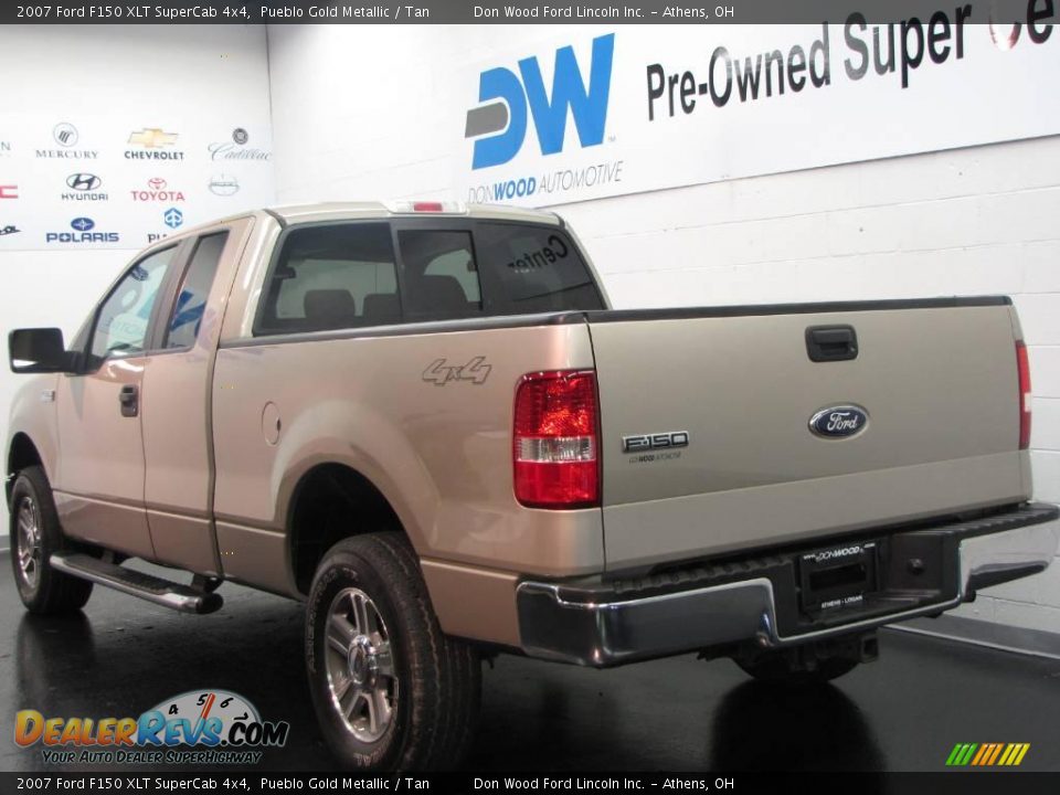 2007 Ford F150 XLT SuperCab 4x4 Pueblo Gold Metallic / Tan Photo #5