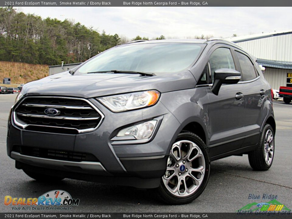 2021 Ford EcoSport Titanium Smoke Metallic / Ebony Black Photo #1