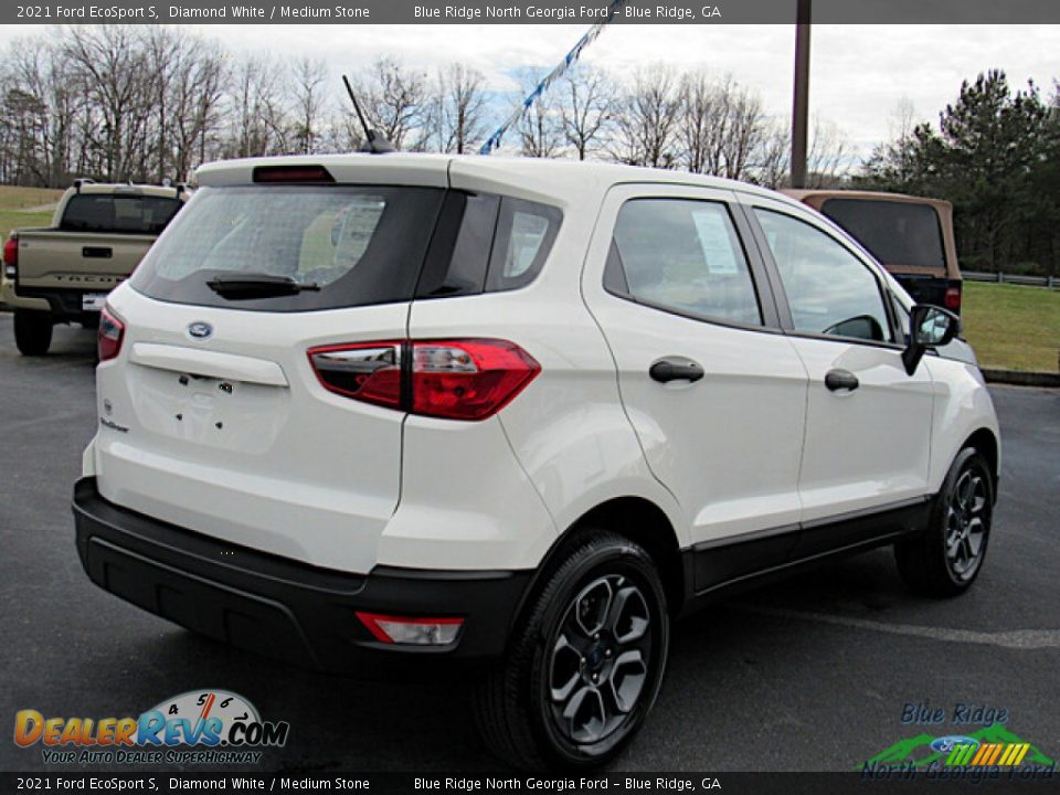 2021 Ford EcoSport S Diamond White / Medium Stone Photo #5