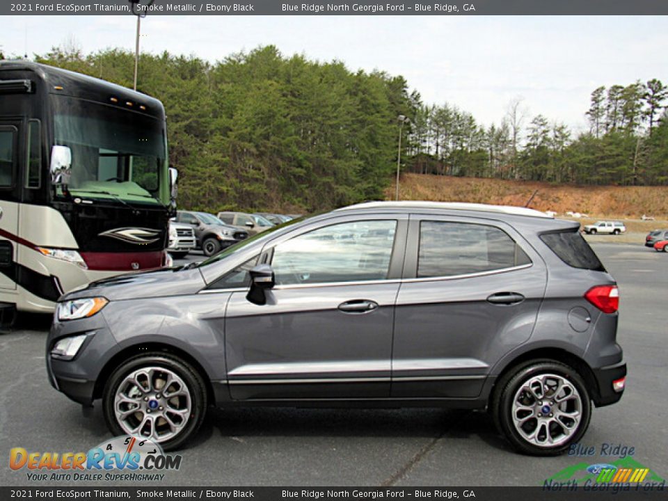 2021 Ford EcoSport Titanium Smoke Metallic / Ebony Black Photo #2